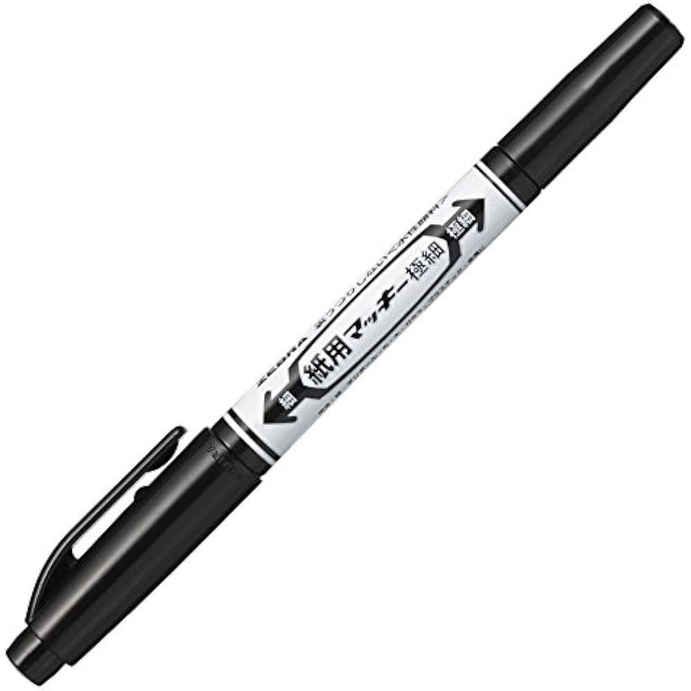 Mackie Ultra Fine P-WYTS5-BK Black for Zebra Water-based Marker Paper