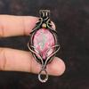 Thulite Pendant Copper Wire Wrapped Pendant Copper Jewelry Antique Jewelry Handmade Pendant Gemstone Pendant Gift For Him Designer Jewelry