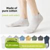 Men's Spring and Summer Pure Cotton 7A Antibacterial Mesh Thin Boneless Anti Odor Sweat Absorbing Breathable Casual Short Socks