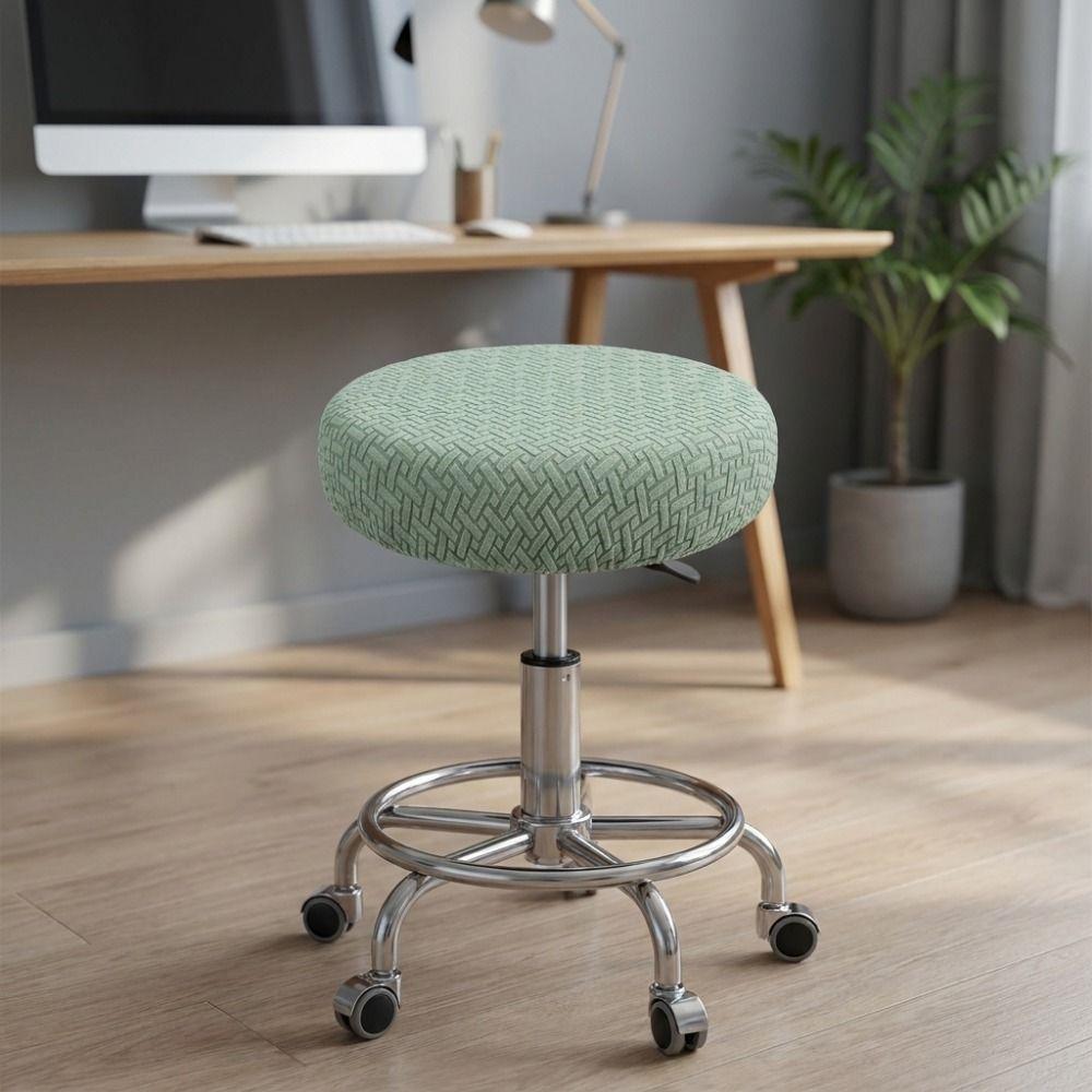 Stretchable Chair Slipcover Soft Swivel Chair Cover Universal Round Stool Seat Cover Bar Setting