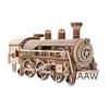 Youge DIY 3D деревянная модель паровоза: Сложная головоломка для взрослых с механическим движением 