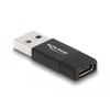 Changeur de genre de câble USB - DELOCK - 60001 - USB A vers USB C - Noir - 10 Gbit/s