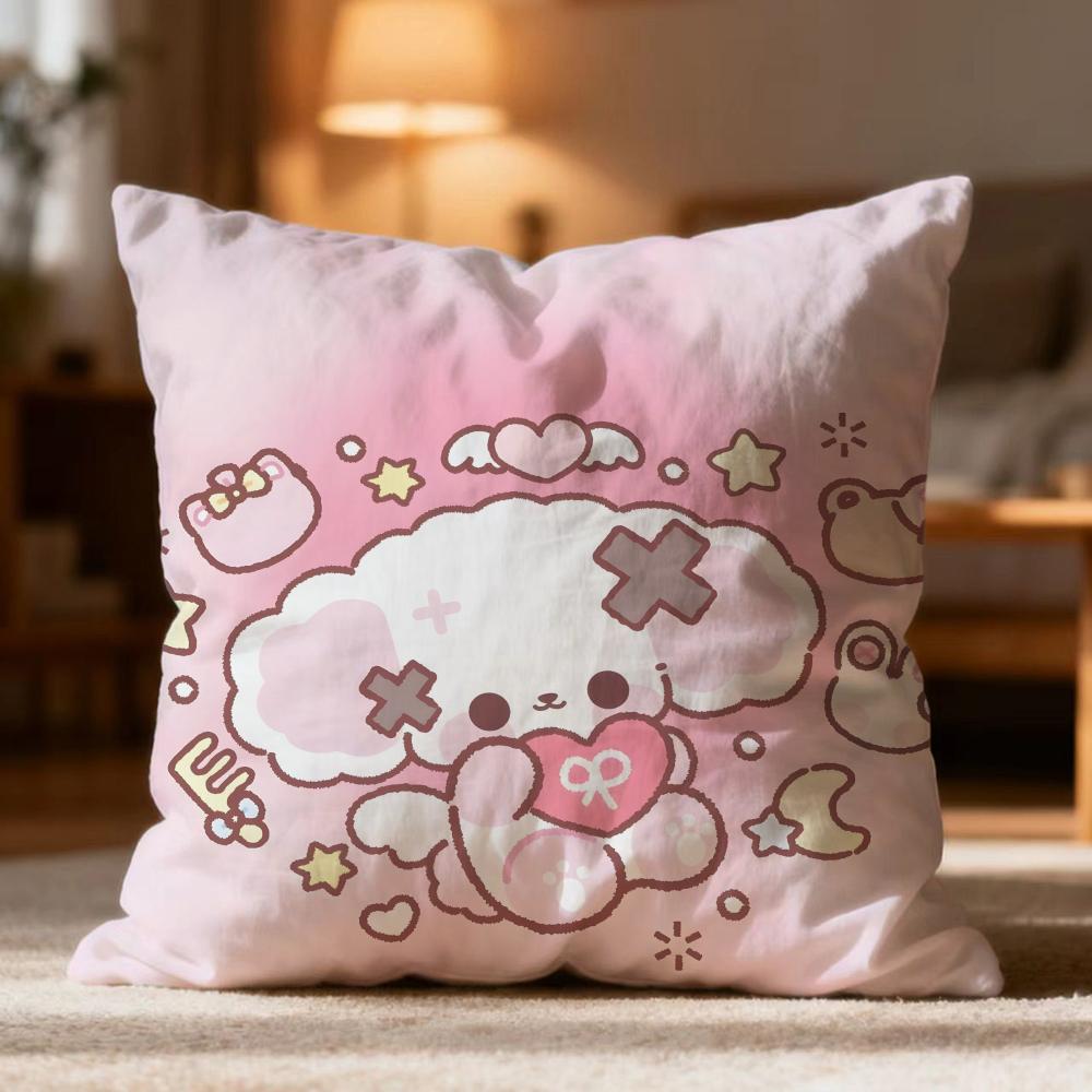 Hot NNonoe Cushion Cover Soft Washable Pillow Case Multi-Scene for Couch Bed Travel Office Use