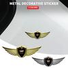 Car Styling 3D Metal Wings Trunk Side Window Body Sticker Decal For Cadillac Escalade CTS ATS SRX STS XT5 XT4 XT6 XTS CT4