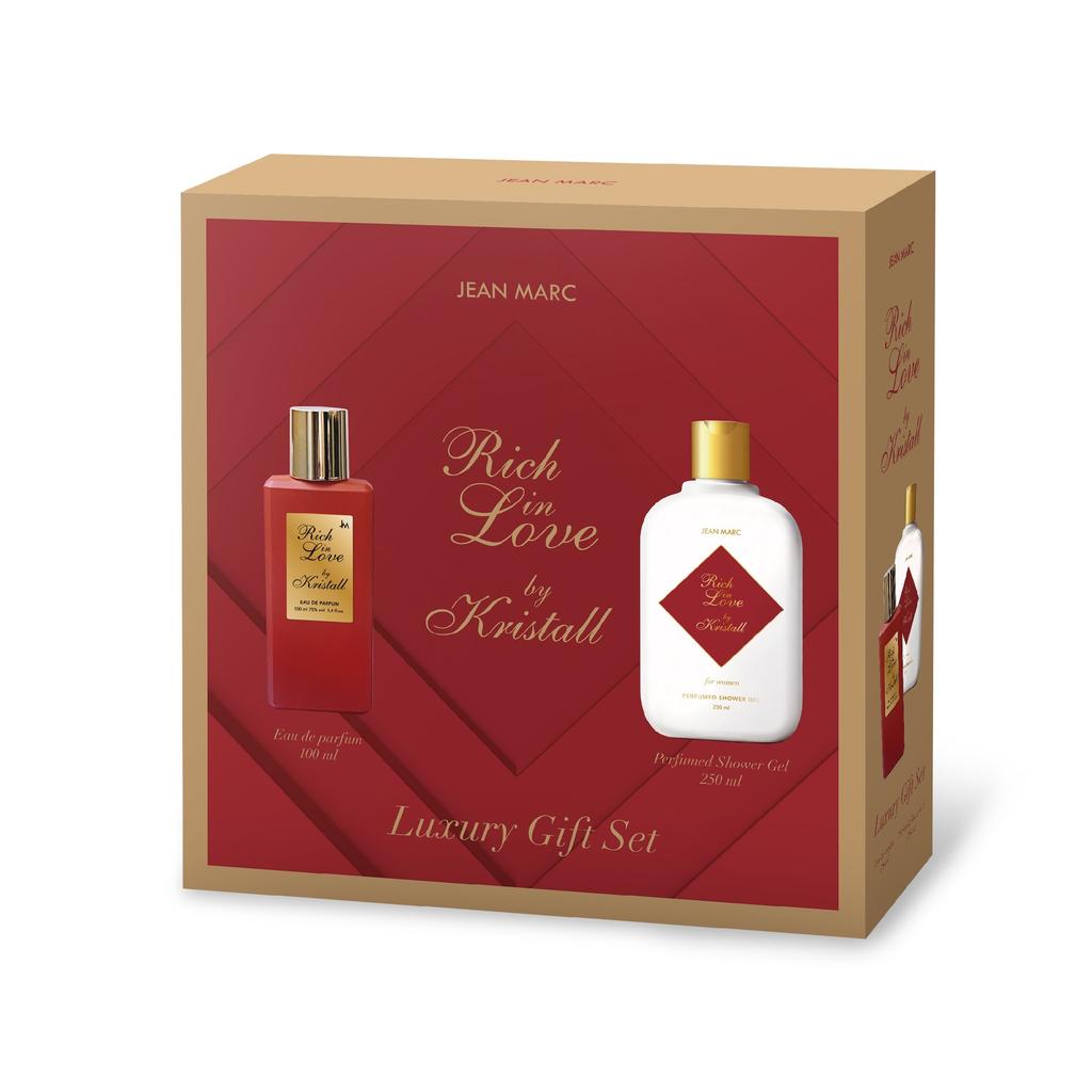 Jean Marc Rich In Love Women' Gift Set (Eau de Parfum 100ml + Perfumed Shower Gel 250ml)