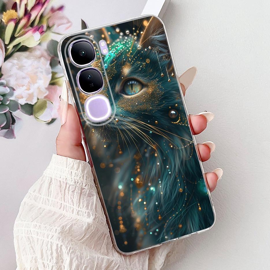 For Vivo Y200 5G Case Vivo V40 Lite Beautiful Butterfly Painted Cover Soft Slim Phone Case For Vivo Y300 Y 200 V40Lite 5G Bumper