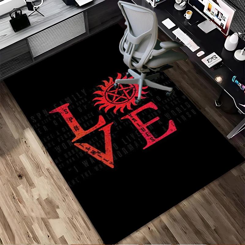Supernatural Love Living Room Nonslip Area Rug Soft Carpet For Bedroom Game Playroom Sofa Office Home Decor Doormat Christmas Gift C922146
