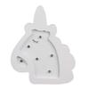 [Q4775] - Luminous Wooden Decoration 'Unicorn My Unicorn' White - 13.5x13 Cm