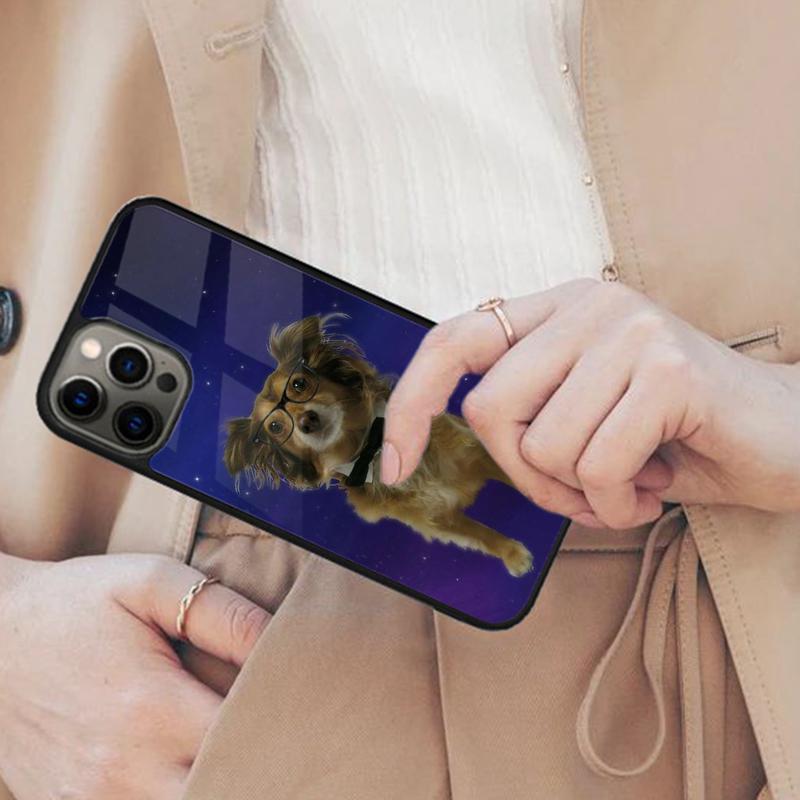 Собака-скейтер в космосе Магнитный чехол для телефона ДЛЯ APPLE iPhone 17 Air 16 14 13 12 Pro Max 15 Plus Беспроводная зарядка С чехлом MagSafe