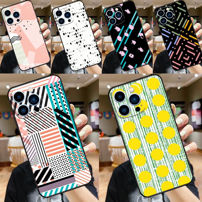 Чехол с принтом в горошек, полосками, абстрактным искусством для Samsung Galaxy M31 M21 M11 M20 M23 M54 M14 M34 M13 M52 M32 M12 M16 M36 M56 M15 M55