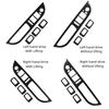 Carbon Fiber Car Window Lifting Control Button Switch Trim Cover Armrest Panel Sticker For BMW E60 5 Series 08-10 X5 X6 E70 E71