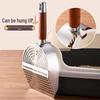 Stainless Steel Cat Litter Scoop with Fine Mesh, Large Portable Poop Scooper, Non-Slip Handle