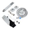 G1/2 Hot Cold Adjustable Bathtub Faucet Set with Hand Shower Wall Mounted Waterfall Spout for Home