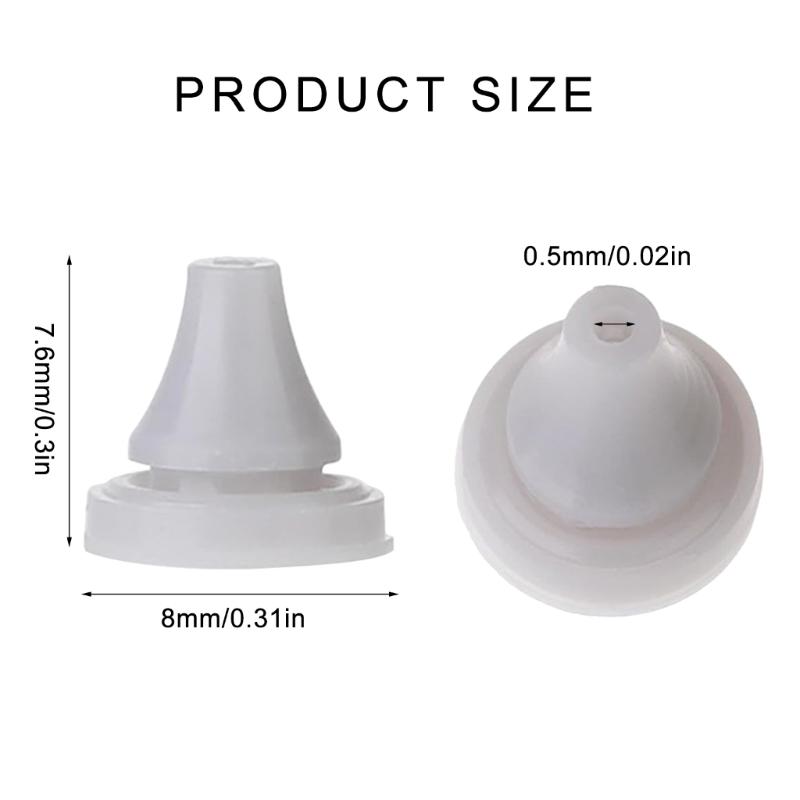 50 шт. Сменные насадки для душевой лейки, распылительные отверстия, круглый наконечник, силиконовые насадки для душевой лейки, разбрызгиватель, легко установить