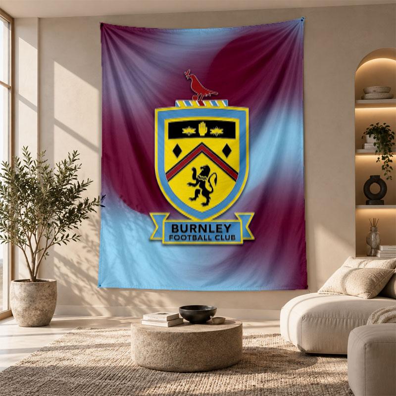 Decorative Tapestry,Burnley Football Printed Wall Art, Lightweight Wall Hanging For Bedroom Background