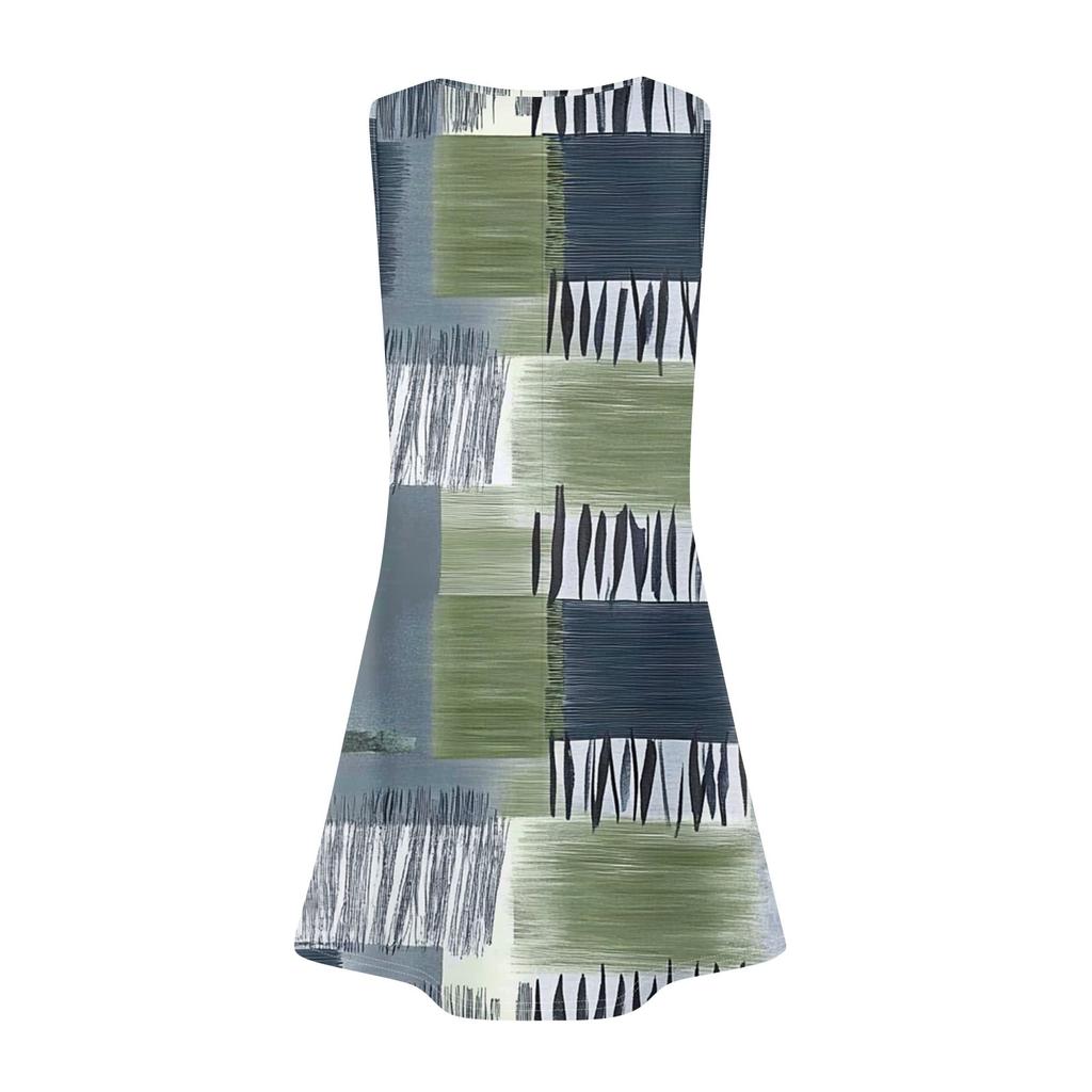 Женские летние платья с круглым вырезом, плиссировкой спереди, без рукавов, карманами, сарафаном, повседневным платьем