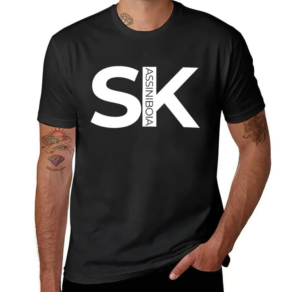 Assiniboia SK - white T-Shirt quick drying korean fashion customizeds black t-shirts for men