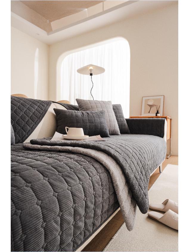 Нескользящие плюшевые диванные подушки в скандинавском пасторальном стиле для всех сезонов