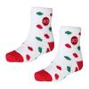Color Striped Indoor Floor Women Fluffy Socks Coral Fleece Socks Christmas Velvet Socks Hosiery