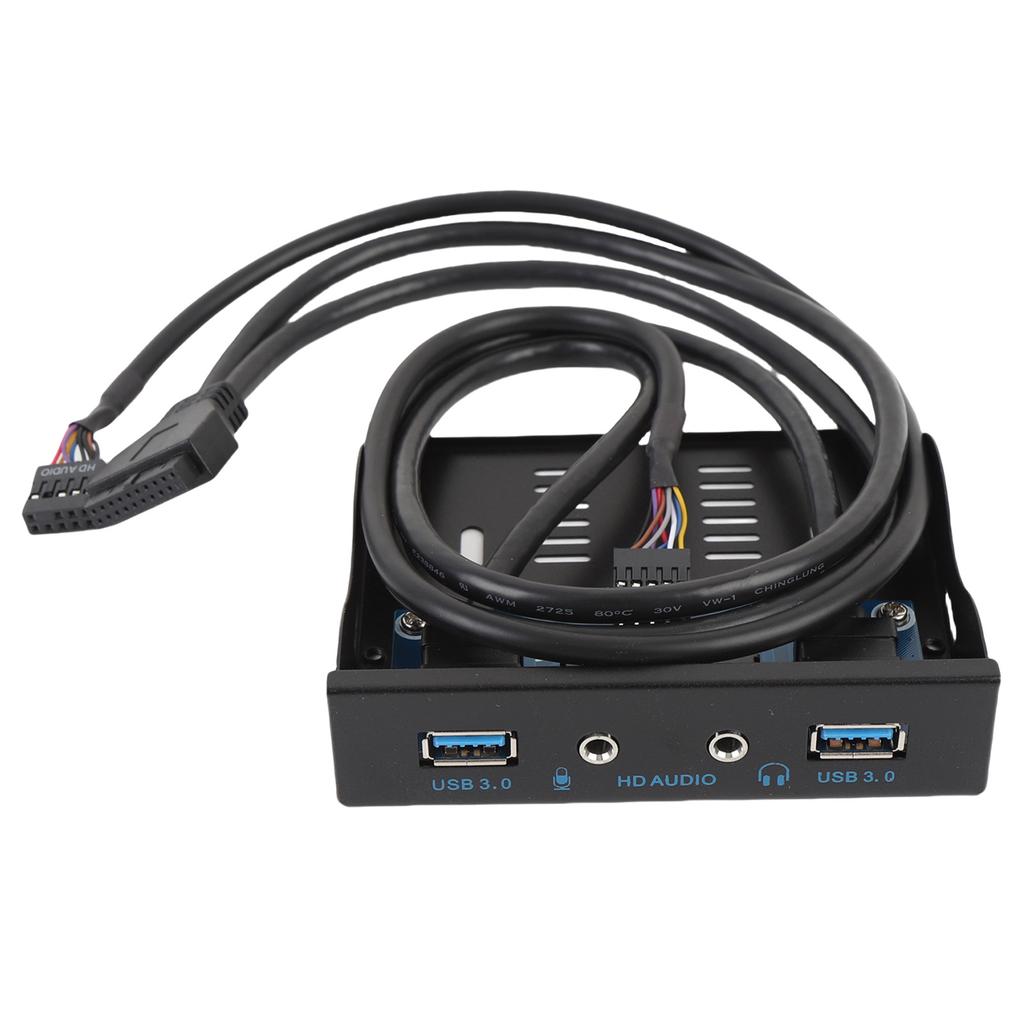 Панель передняя для дисковода 3,5 дюйма, USB 3.0, хаб, 19-контактный разъем для USB 3.0, панель интерфейса HD-звука для компьютерных корпусов