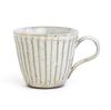 Tatara Mug, Kohiki (Powdered) with Sawed Edges, White, Ceramic, Mino Ware, 250ml, Product Number 755-09-244