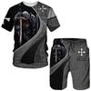 Templar Knights T-shirt Boys Girls Novel 3D Print Design Fashion T Shirts Fashion Men Women Clothing Top Tees Kids Shortsleeve