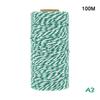100M/Roll Bakers Twine String Cotton Cords Rope For Home Decor Handmade Christmas Gift Packing Craft Diy Wrapping Gift