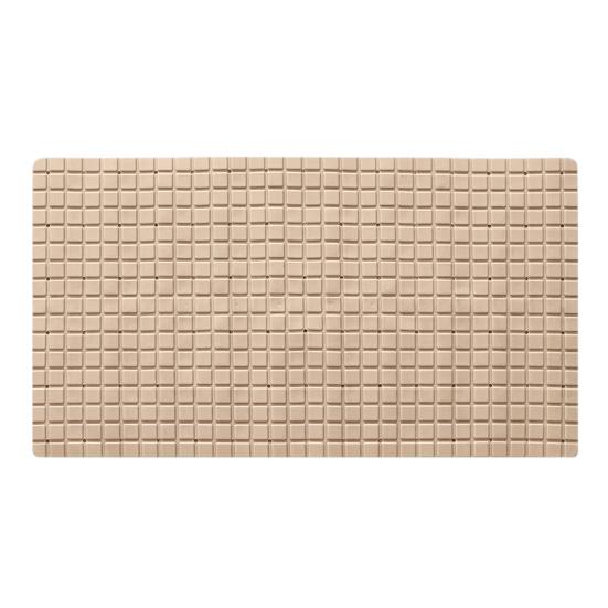 Bathroom Shower Pad with Drain Holes 3D Grid Texture Bathtub Gasket Anti-Slip Protection for Shower Bath Toilet Crack-Resistant Bathtub Mat