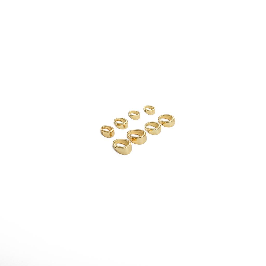 Медные застежки-пряжки в форме дыни для рукоделия, изготовления украшений своими руками, 10 шт.