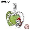Сказки в форме сердца Зеленый лес и Красная Шапочка из стерлингового серебра 925 пробы бусина для женщин ювелирные украшения