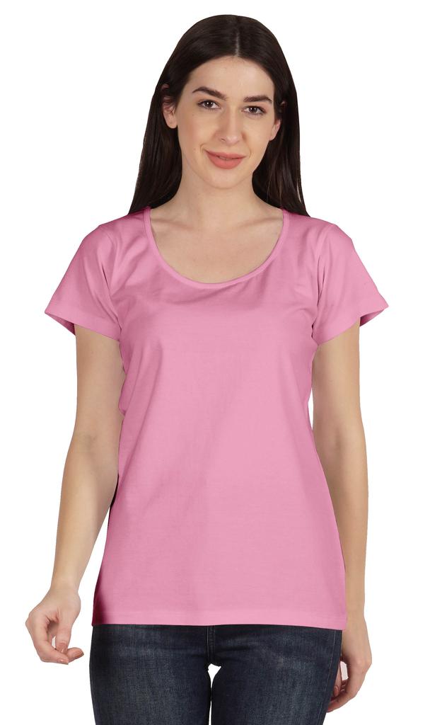 Inkmeso Scoop Neck Basic Tee Casual Short Sleeve Cotton Plain Tshirt Top