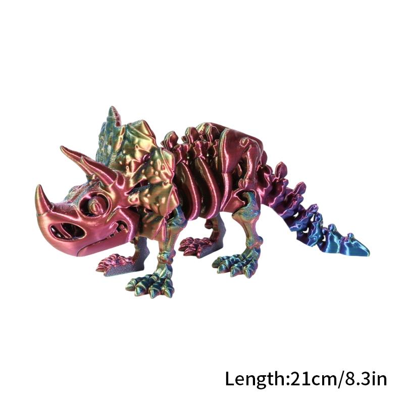 3D-печатный китайский дракон, вращающиеся драконы, детские подарки, реалистичная статуя дракона, ландшафтное украшение, печатные фигурки животных