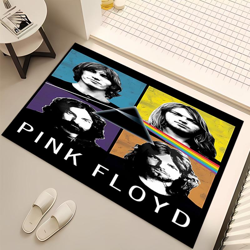 Rock Band P-Pink F-Floyd Print Area Rug - Soft,Washable Non-Slip Indoor Mat,Living Room,Home Office Decorative Rug