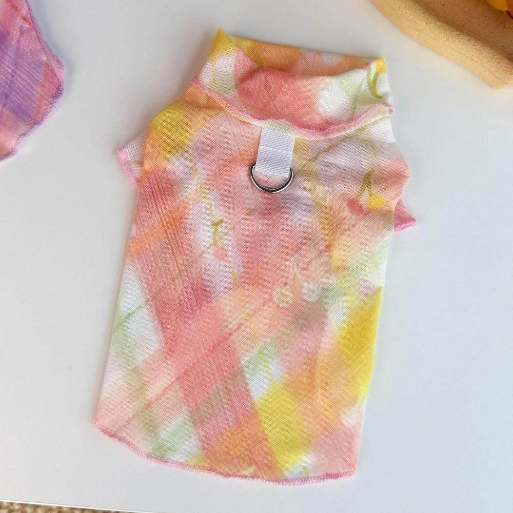 Cooling Pet T-Shirt Thin Breathable Sun Protection Clothes Dog Sunscreen Clothes Outdoor Activity