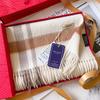 Hokkaido Pure Cashmere Couple Plaid Scarf Winter Women's Warm High-end Scarf Men