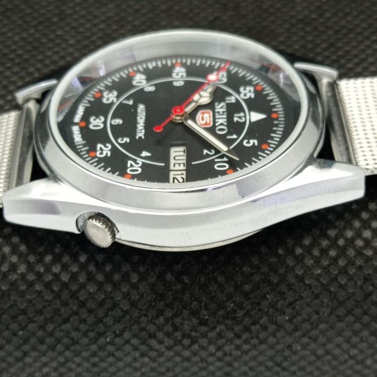 ВОССТАНОВЛЕННЫЕ ВИНТАЖНЫЕ SEIKO 5 АВТОМАТИЧЕСКИЕ 6309A ЯПОНИЯ МУЖСКИЕ ЧАСЫ D/D ЧЕРНЫЕ a318621-2