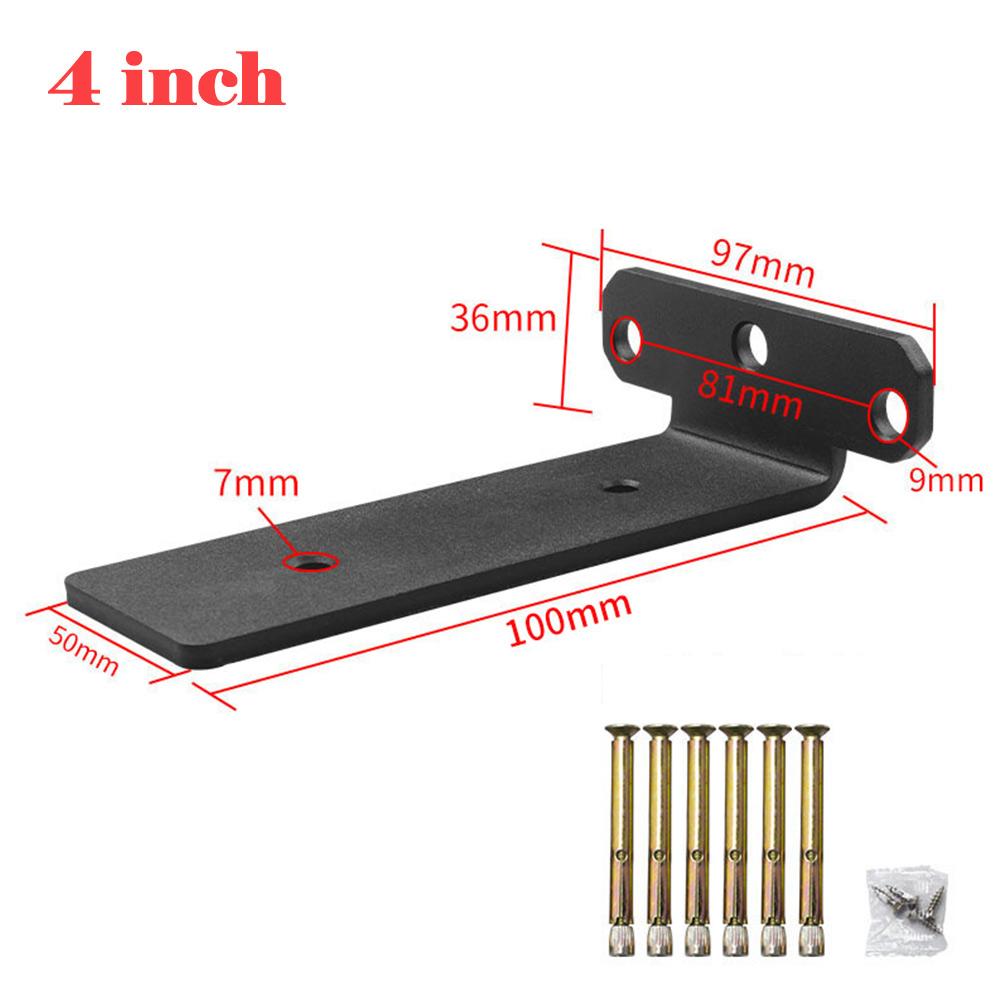 1PC Shelf Bracket 4/6/8/10/12 Inch Black Heavy Shelf