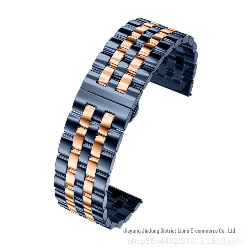 Умный ремешок из нержавеющей стали для Samsung Watch, Huawei GT3 и Apple Watch — дизайн с пятью бусинами.