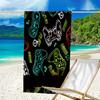 Ultra-Soft Beach Towel with Game Controller Theme,Ideal for Pool - Camping, Diving - Perfect Travel Essential, Vibrant Beach Towel.