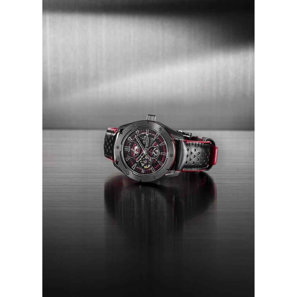 [ORIENT STAR] Men's Automatic Watch Avant-Garde Skeleton Open Heart     Japanese-Made with 2-Year Warranty, Black RK-AV0A03B