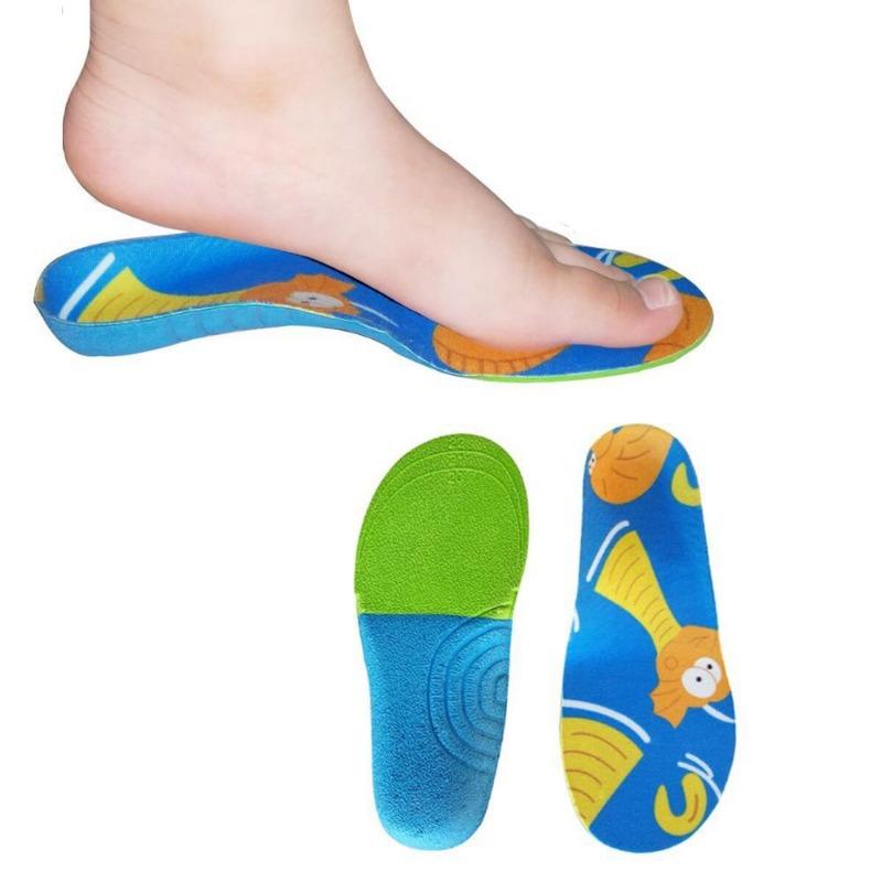 Cartoon Children's Orthotic Insole with Inner and Outer Octagonal Arch, Flat Foot, Outward Rotation Correction Arch Pad