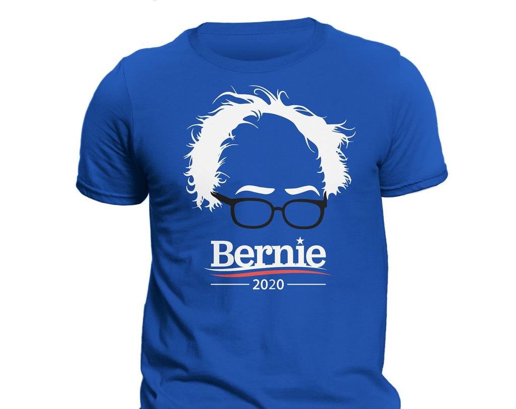 Bernie Sanders 2020 Election Hair & Glasses Men's T-Shirt and kids tshirt