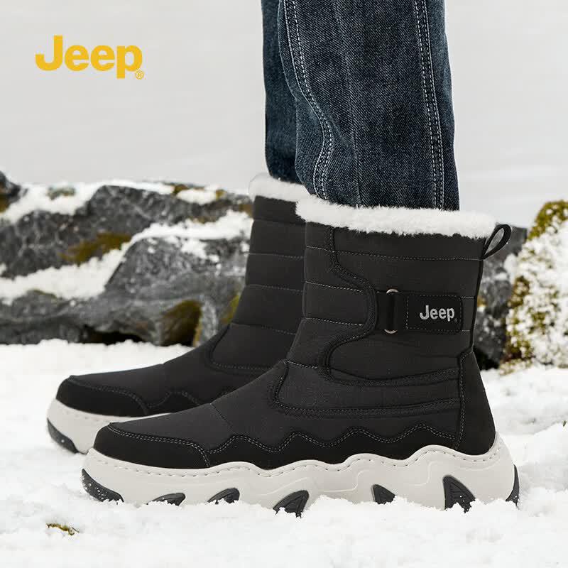 Jeep Мужские зимние теплые водонепроницаемые снегоступы