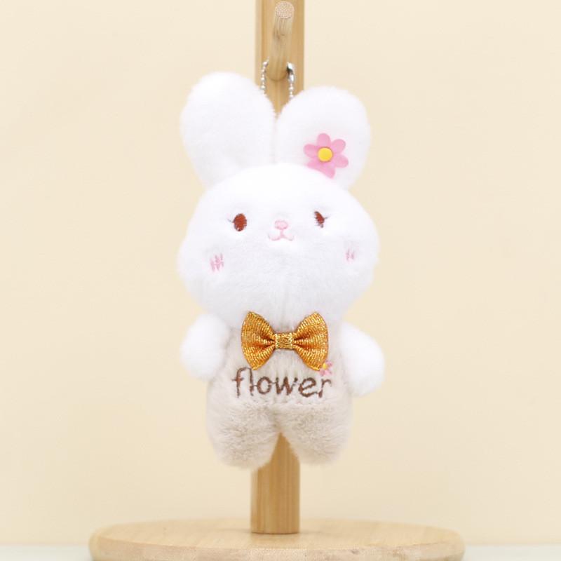 Adorable Bunny Keychain Plush Toy Soft Stuffed Animal Doll For Kids And Adults