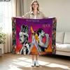 Freddie Mercury Print Flannel Blanket High Quality Warm Comfortable Cover for All Seasons Perfect for Gifts Home Decor