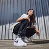Nike Air Force 1 Low '07 Белый Черный (Женский)