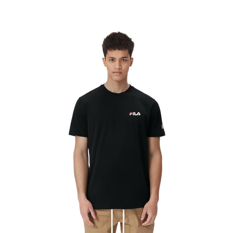 FILA Linear T Shirt Men's Black FS2RSE2111X-BLK