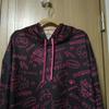 [USED] Mof Manul Black and Pink All-over Print Hoodie