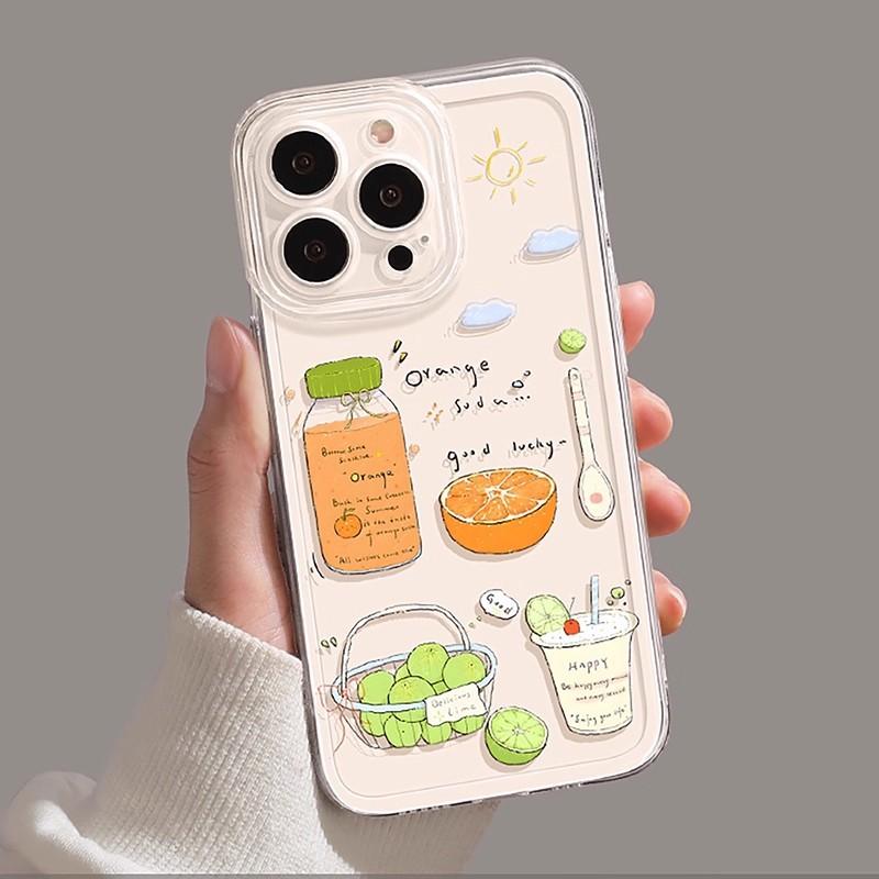 Личи персик подходит для чехла для мобильного телефона Apple 17 iphone16promax мультяшный 15plus новый 14 полностью закрывающий.