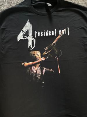 Resident Evil 4 Доктор Сальвадор Бензопила - Футболка - Разные Размеры Игра Survival Horror GameCube PlayStation PS2